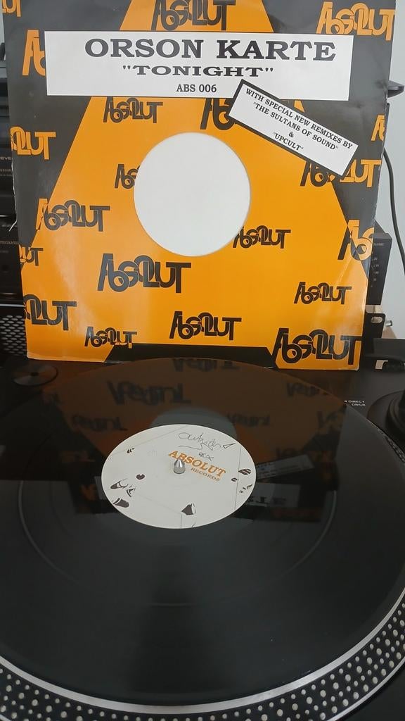 ORSON KARTE - TONIGHT (RETROVINYL), Cd's en Dvd's, Vinyl | Dance en House, Verzenden, Gebruikt, 12 inch, Techno of Trance