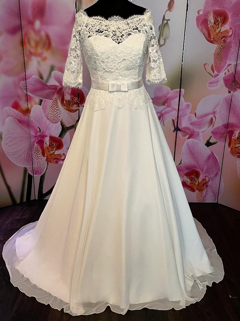 Nouvelle robe classique ASPEN taille 38 gone=gone, Neuf, Autres couleurs, Bianco Evento, Robe de mariée