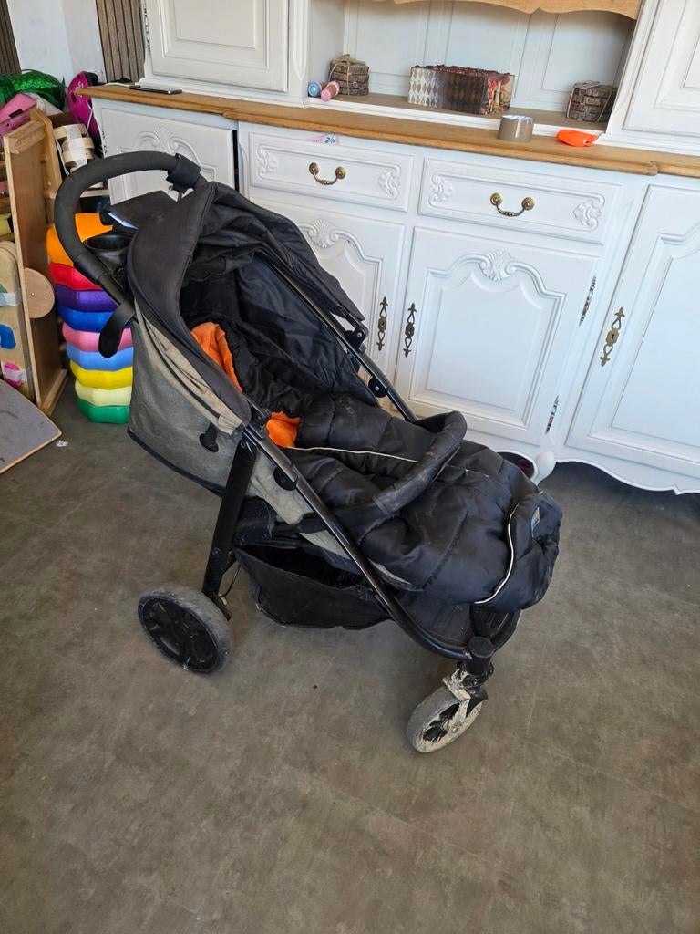 Buggy / kinderwagen Joie Litetrax Shale, Kinderen en Baby's, Buggy's, Regenhoes, Voetenzak, Zonnekap, Ophalen