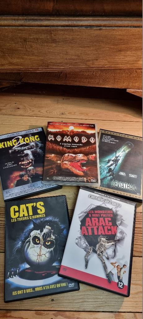 Lot 5 DVD Monstres, CD & DVD, DVD | Horreur, Enlèvement ou Envoi, Utilisé, Monstres