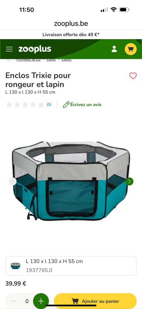 Parc à chiots, jamais servi. Achat neuf 42€ Tom & Co, Animaux & Accessoires, Enlèvement, Comme neuf