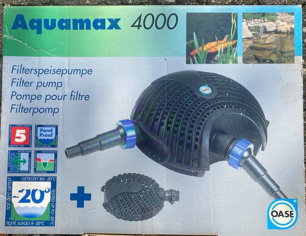 Oase Aquamax4000 vijverpomp + Filtoclear 11000 filter, Ophalen, Gebruikt, Vijverpomp
