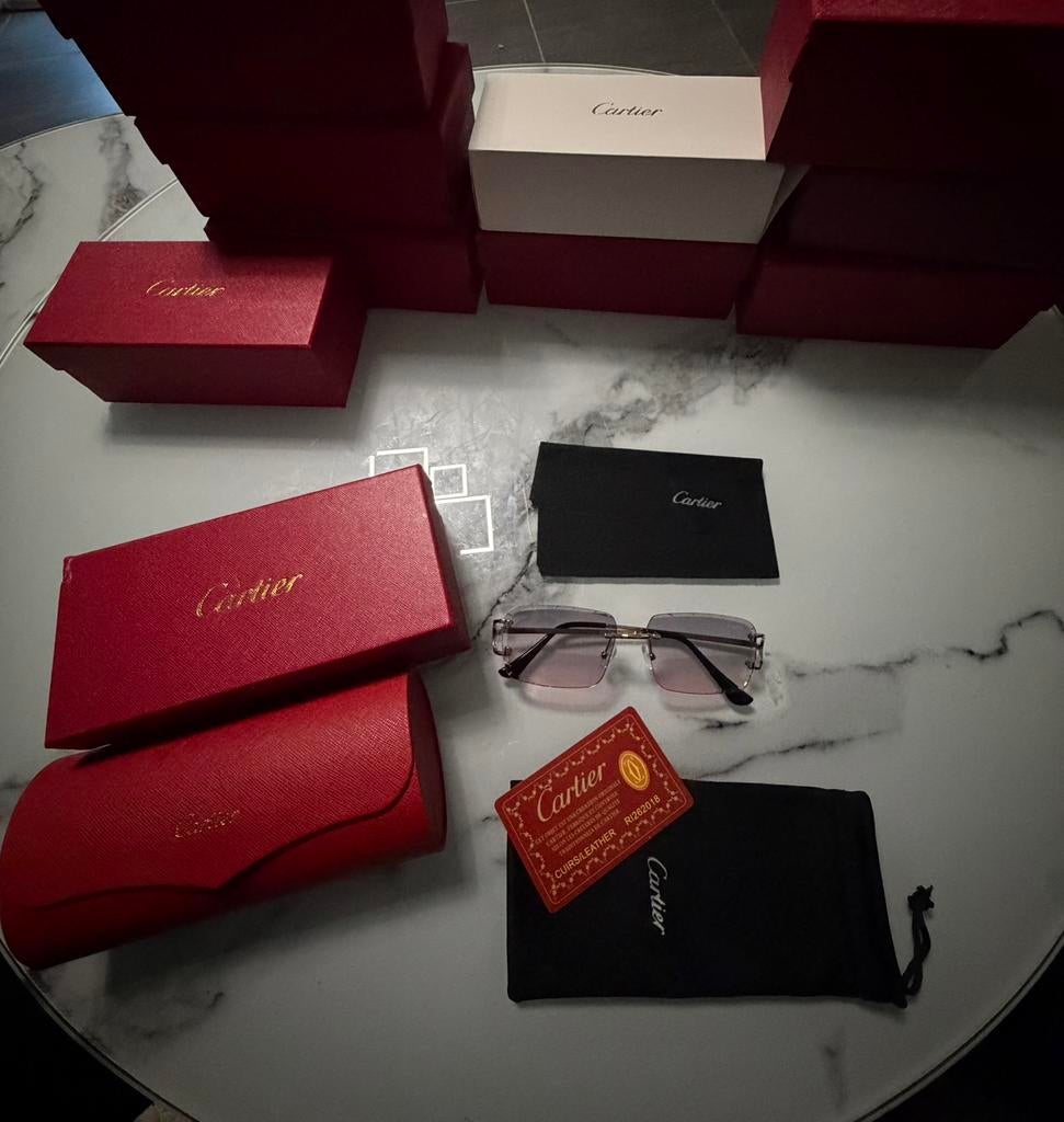 Lunettes Cartier, Bijoux, Sacs & Beauté, Enlèvement ou Envoi, Comme neuf, Lunettes