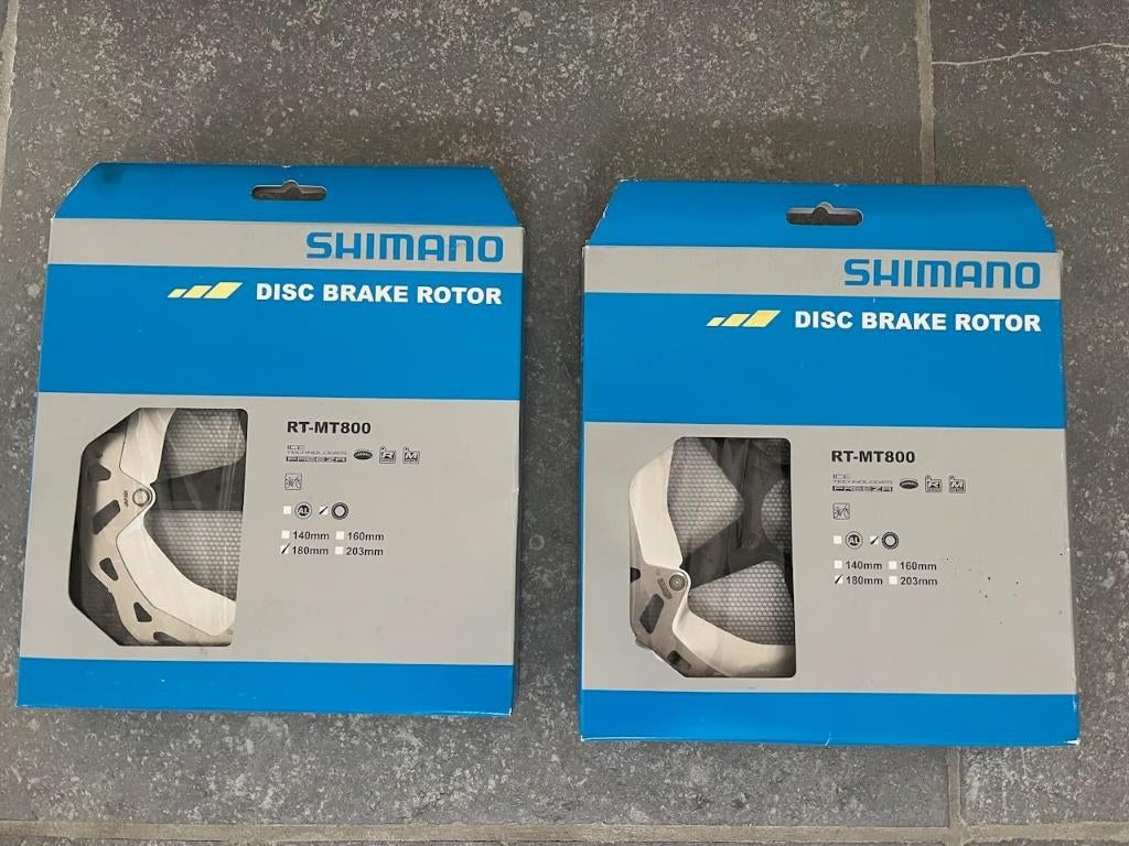 2 SHIMANOremschijf RT-MT800 CENTERLOCK ICE TECHNOLOGIES180mm, Ophalen of Verzenden, Nieuw, Wiel, Shimano