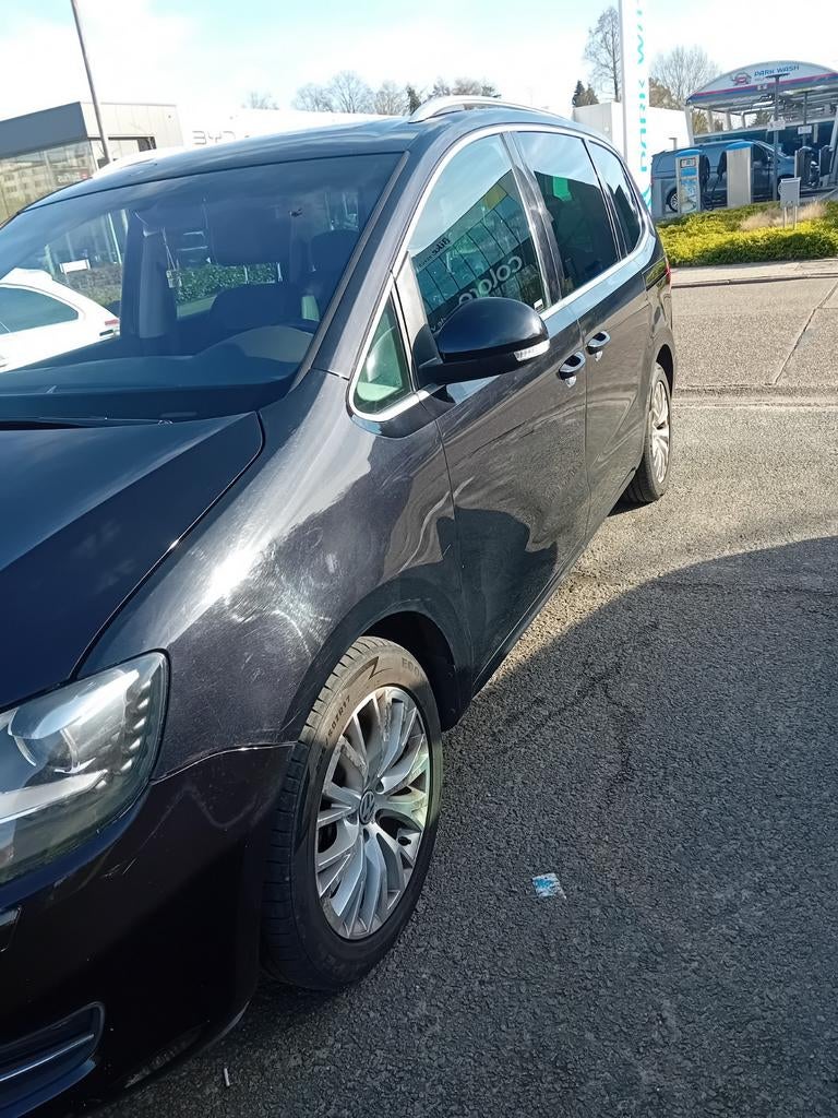 Volkswagen Sharan 2.0 2013, Autos, Euro 5, Cruise Control, Boîte manuelle, Noir
