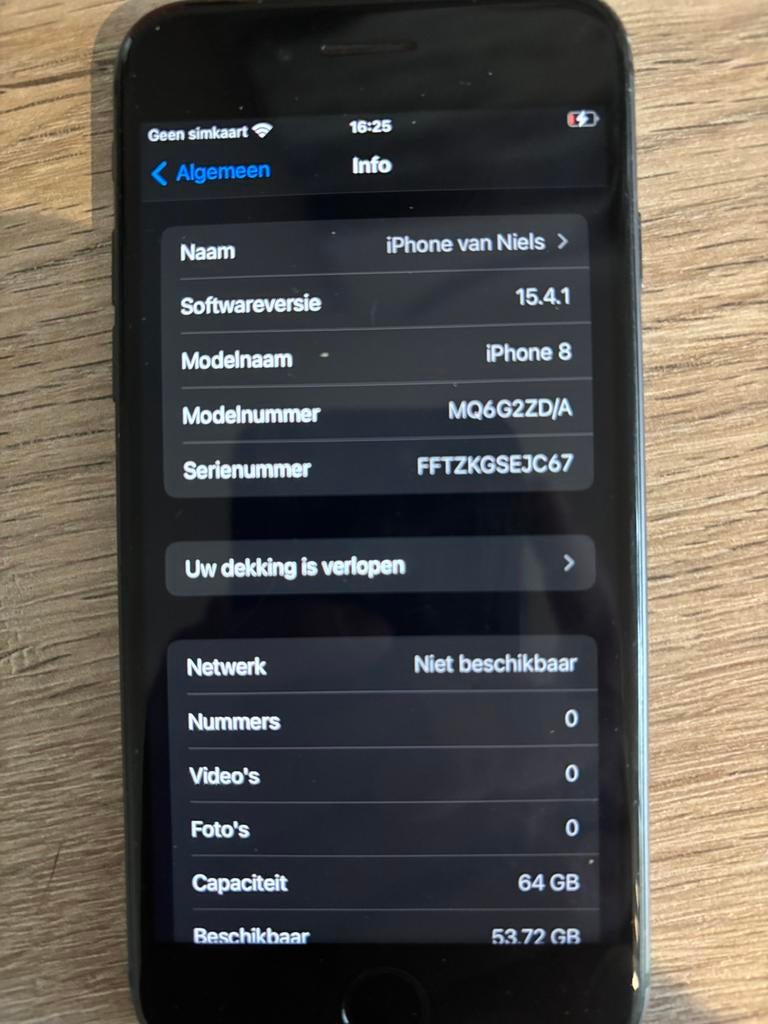 Iphone 8 in zeer goede staat, Telecommunicatie, Mobiele telefoons | Apple iPhone, Ophalen, Zwart, Zo goed als nieuw, 64 GB