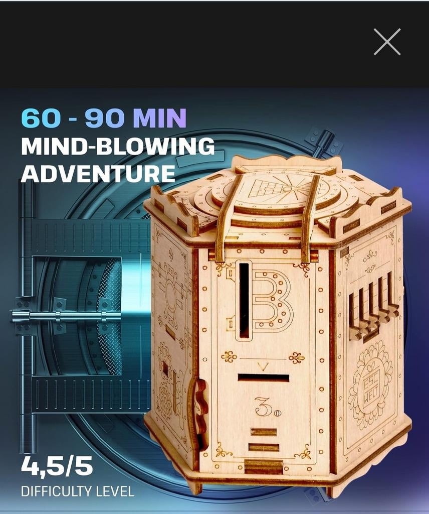 Fort Knox Pro - Escape Welt Puzzel Box, Hobby en Vrije tijd, Modelbouw | Overige, Zo goed als nieuw, Ophalen