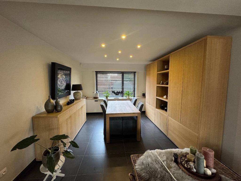 Volledige eetplaats eik (natuurkleur), Huis en Inrichting, Ophalen, Zo goed als nieuw, 4 tot 6 stoelen