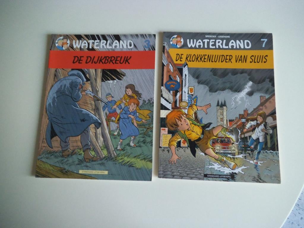 2 strips Waterland 3 - 7   Broeckx, Meerdere stripboeken, Ophalen of Verzenden, Zo goed als nieuw, Jeff Broeckx