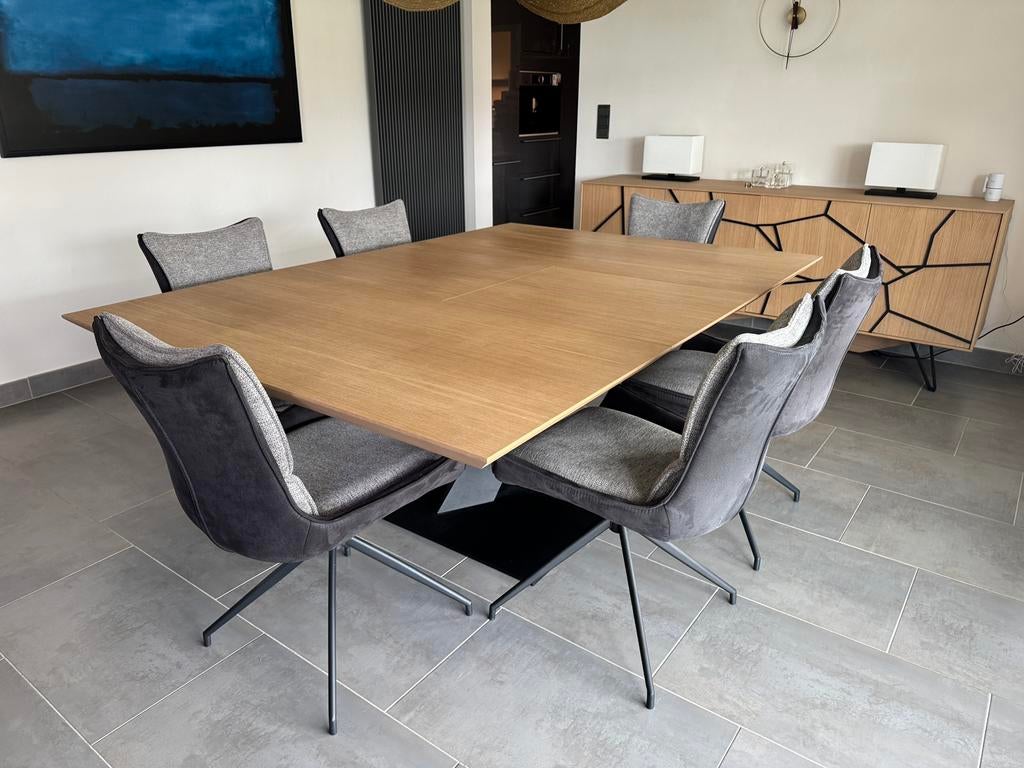 Salle a manger, Maison & Meubles, 150 à 200 cm, Cinq personnes ou plus, Comme neuf, Enlèvement