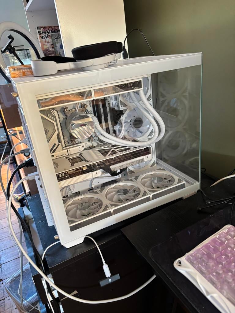 Pc gamer full white rtx 5070 TI, 32go de ram ddr5, Computers en Software, Desktop Pc's, Zo goed als nieuw, Ophalen