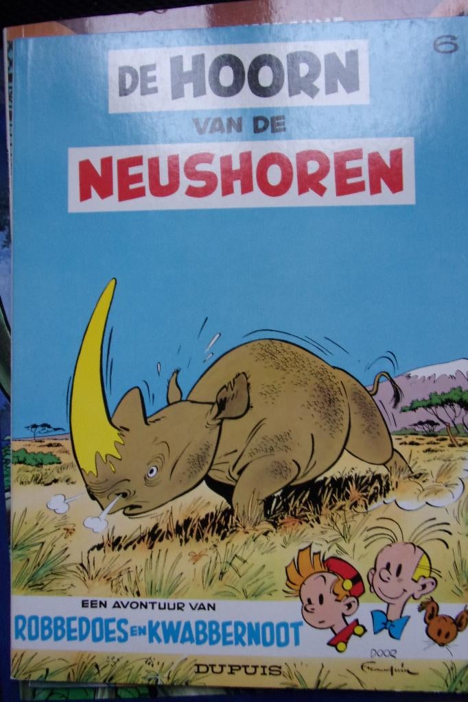 robbedoes en kwabbernoot nr 6 de hoorn van de neushoorn, Livres, Envoi