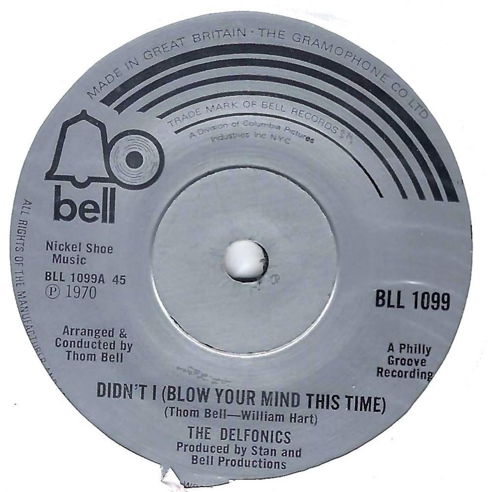 Soul 45: The Delfonics – Didn't I (Blow Your Mind This Time), Single, Utilisé, 7 pouces, R&B et Soul
