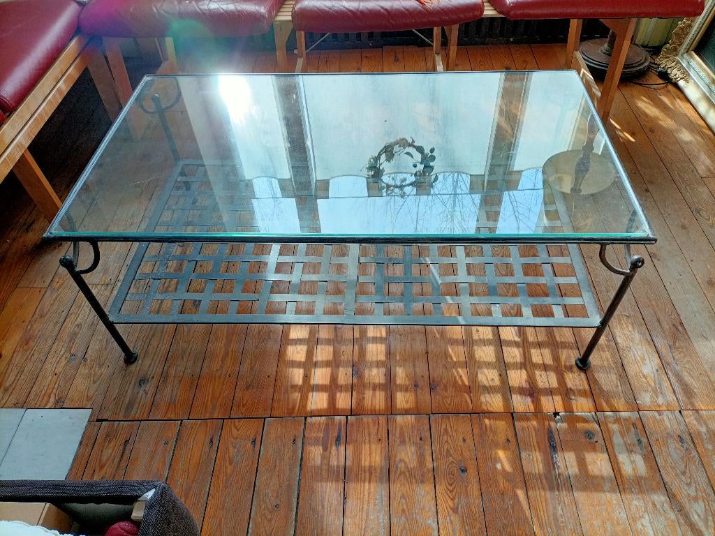 Table basse, Maison & Meubles, Enlèvement, Comme neuf, Verre