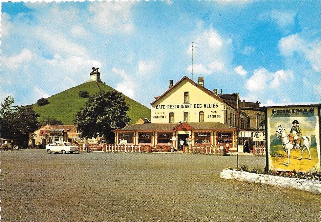 Waterloo - Lion -  Café Restaurant des Alliés, Collections, Envoi, 1960 à 1980, Non affranchie, Brabant Wallon