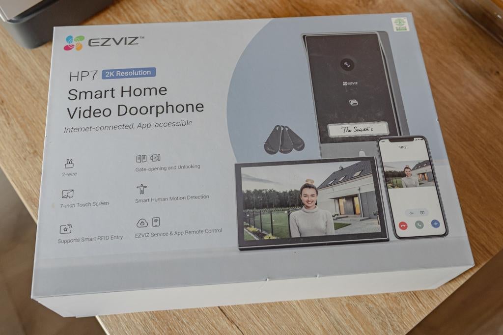 EZVIZ HP7 smart home video doorphone, Huis en Inrichting, Ophalen, Compatibel met smartphone, Nieuw, Bedraad