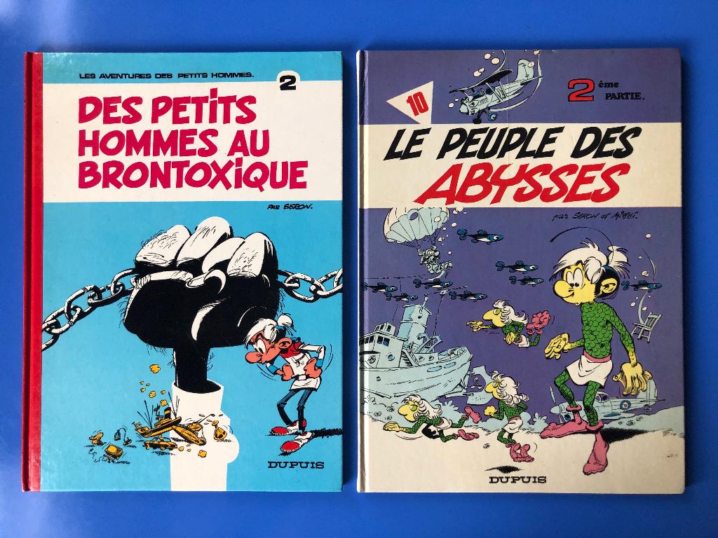 Petits hommes 2 et 10 en rééditions 1984 - Seron Dupuis, Plusieurs BD, Enlèvement, Utilisé, Seron.