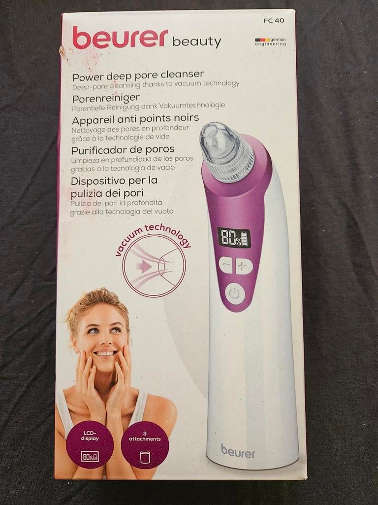 Beurer vacuümcomedonverwijderaar, Ophalen of Verzenden, Zo goed als nieuw