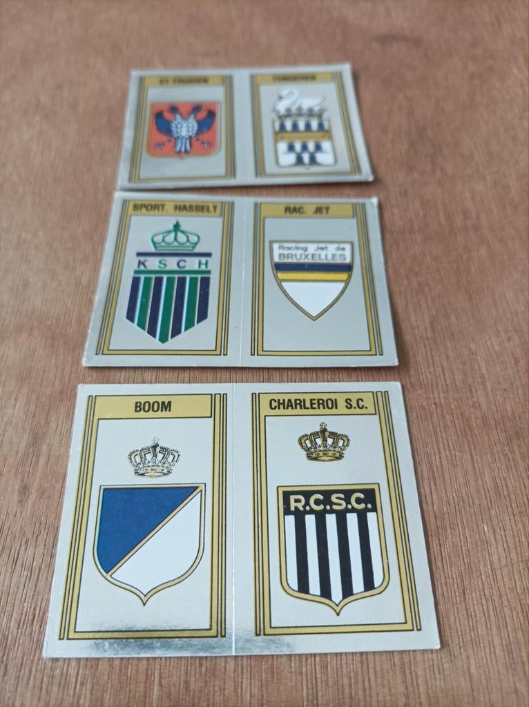 Panini football Belgium 84, 3 emblèmes, Collections, Enlèvement ou Envoi