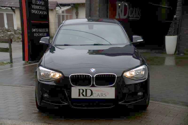 BMW 120 D XDRIVE 2014 151000KM PACK M 1 JAAR GARANTIE, Auto's, 4 cilinders, Alcantara, Zwart, Bedrijf