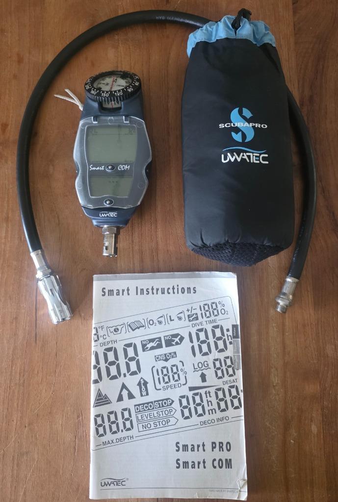 Duikcomputer Uwatec Smart Com, flesdruk, nitrox, Enlèvement, Utilisé, Ordinateur de plongée