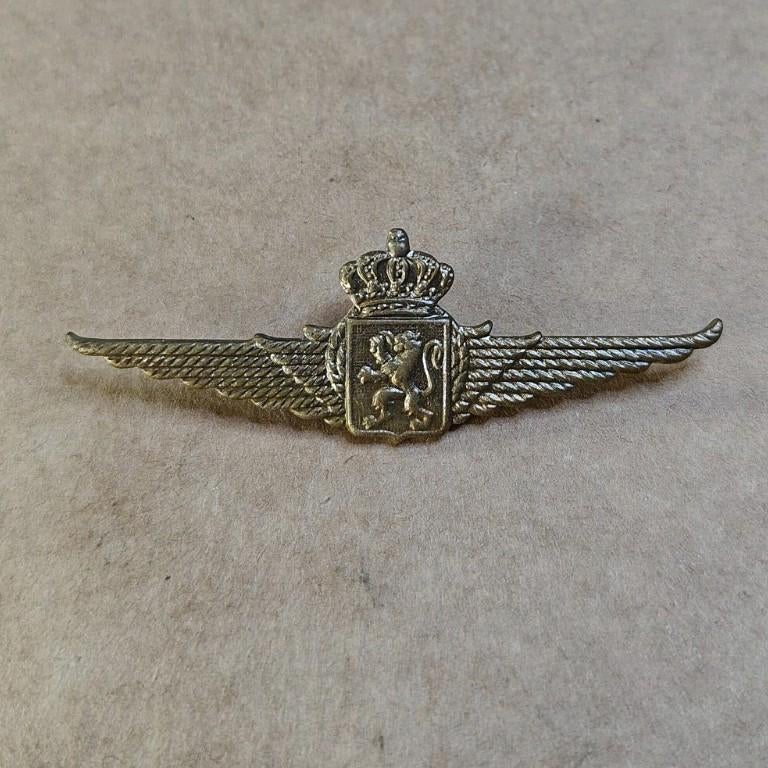 Luchtmacht embleem Baret officieren goud, Ophalen of Verzenden, Luchtmacht, Embleem of Badge