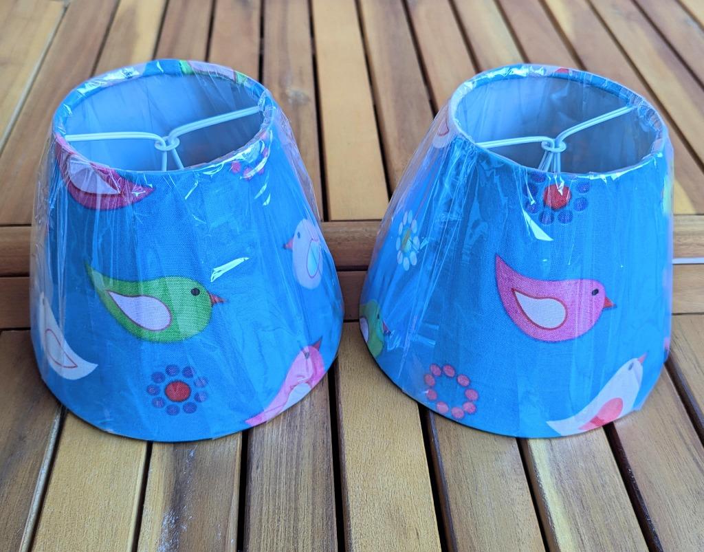 2 lampenkapjes met vogeltjes, Huis en Inrichting, Lampen | Lampenkappen, Ophalen of Verzenden