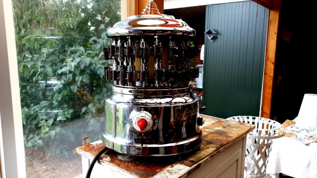 Chrome Permanent Machine Ets Splendid Antwerpen uit 1950, Ophalen, Zo goed als nieuw, Krultang of Stijltang