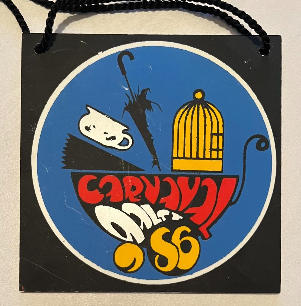 Aalst Oilsjt Carnaval Medaille Stad 1986 plastiek, Enlèvement, Utilisé