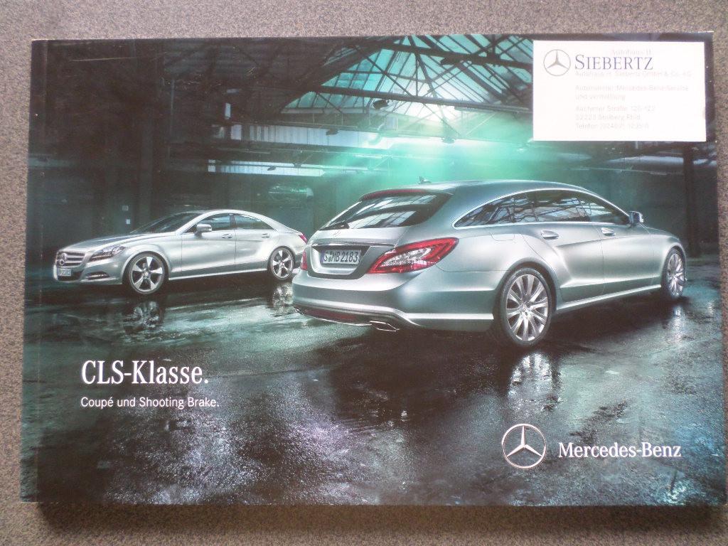 Brochure sur la Mercedes CLS et Shooting Brake, Enlèvement ou Envoi, Mercedes