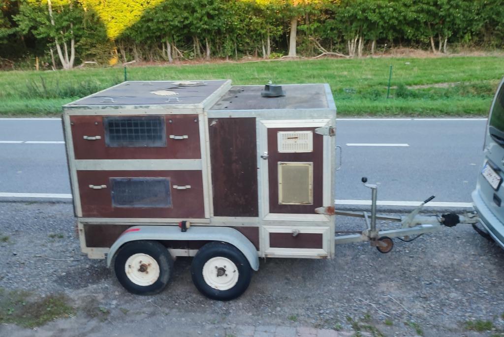 hondenaanhanger voor 8 tot 12 honden, Auto diversen, Aanhangers en Bagagewagens, Ophalen, Gebruikt