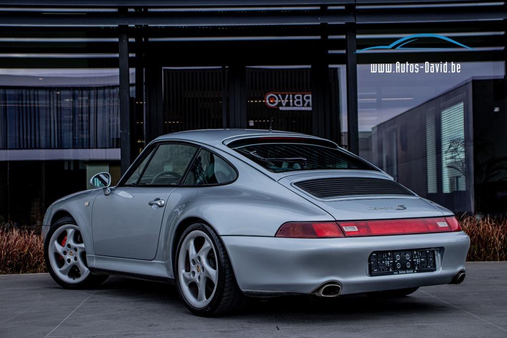 Porsche 911 993 Carrera 4S 3.6 Manueel 4X4 / SPORTZETELS, Auto's, Porsche, Euro 2, 4 zetels, Zwart, Leder