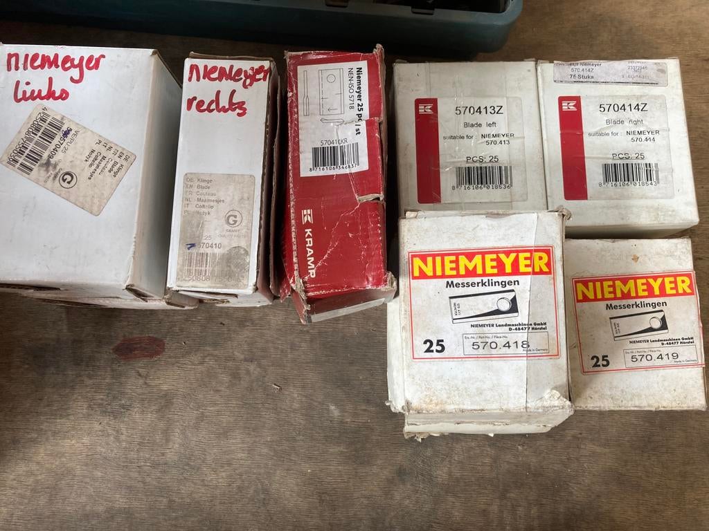 Boîtes de couteaux Niemeyer Cyclomaaier, Bricolage & Construction, Outillage | Pièces de machine & Accessoires, Neuf, Enlèvement ou Envoi