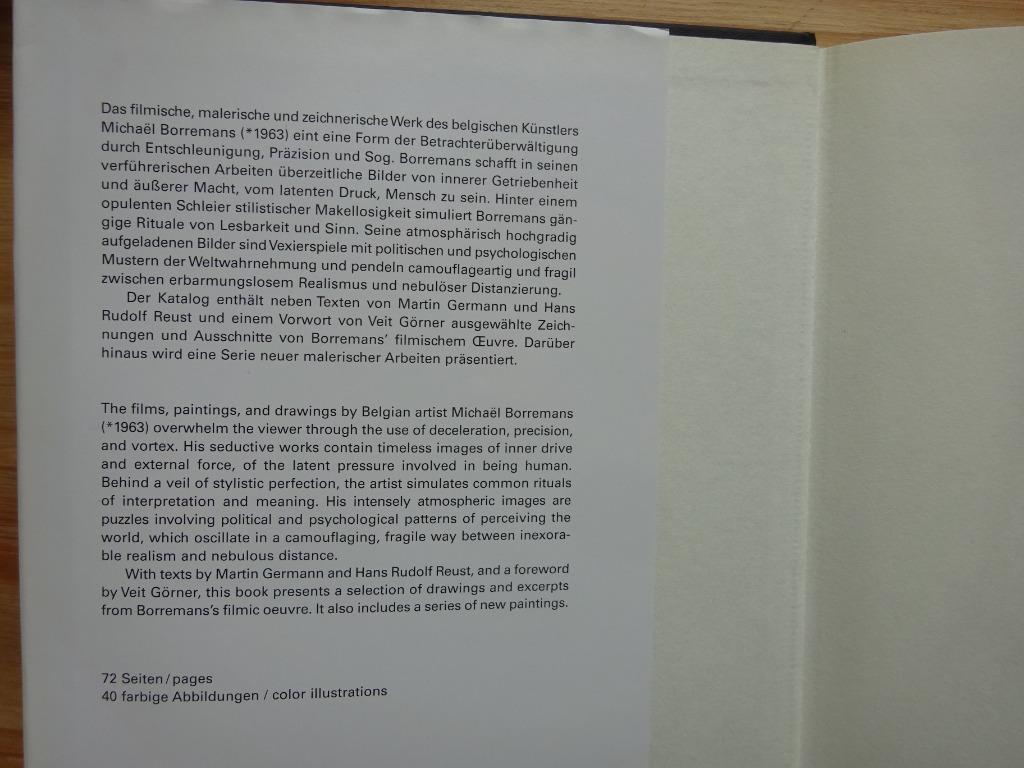 Michaël Borremans, Automat, Hatje Cantz, Hannover, 2009, Enlèvement ou Envoi, Comme neuf, Peinture et dessin