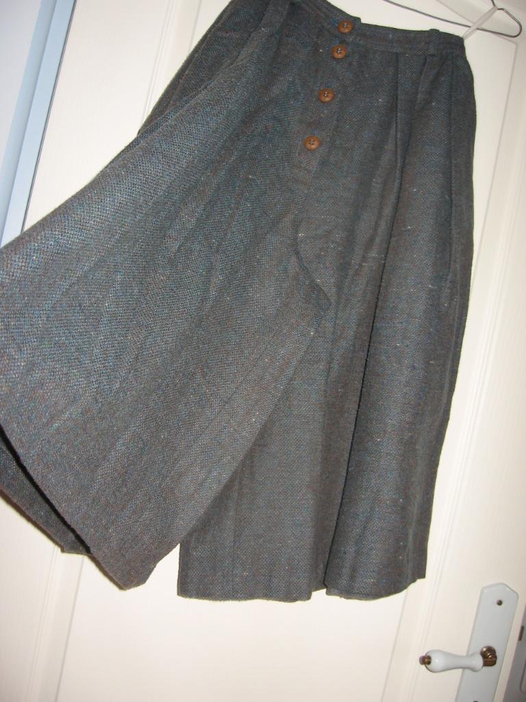 Vintage MICHKA MARJATEX culotte rok ex-aequo in wollen, Overige kleuren, Ophalen of Verzenden, Maat 36 (S), Onder de knie