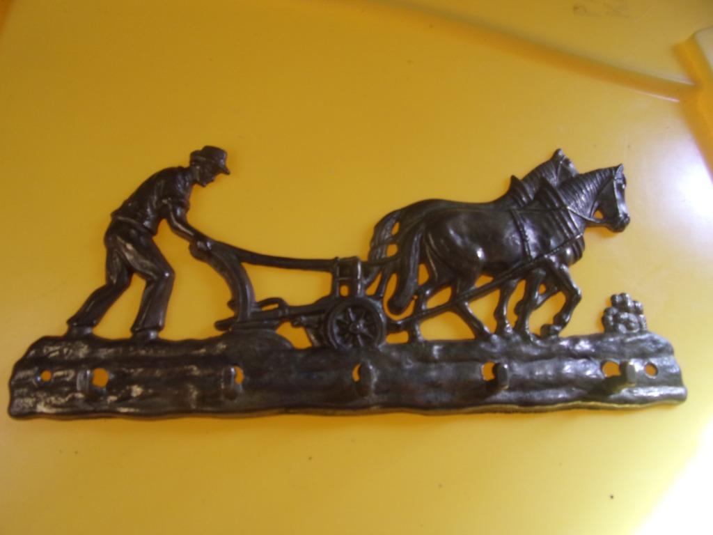 Koperen kapstokje, Enlèvement ou Envoi, Comme neuf, Métal, Portemanteau mural