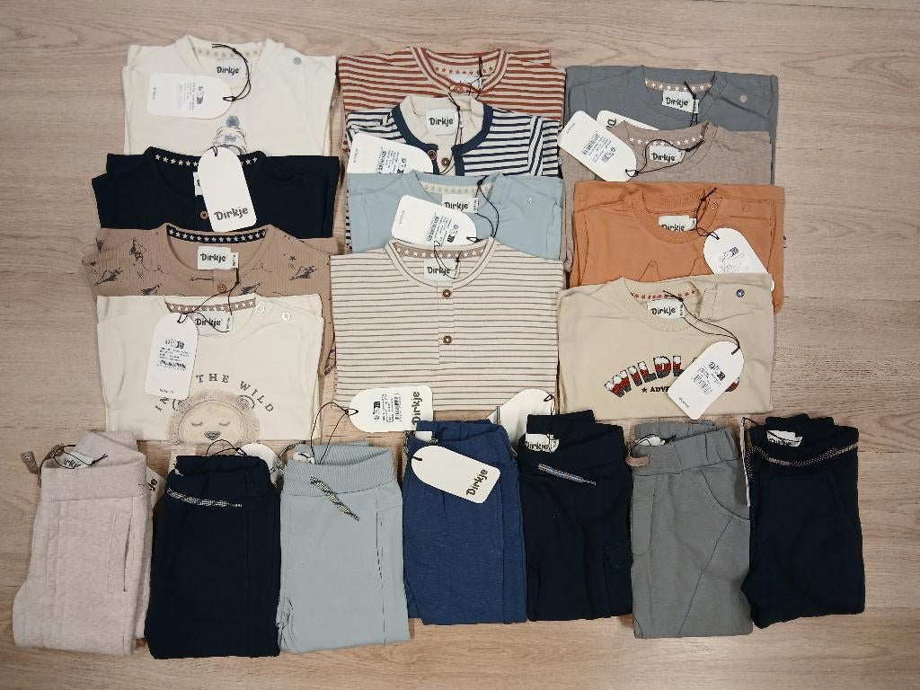 Restpartij Dirkje jongenskleding maat 86 - 19 stuks, Kinderen en Baby's, Verzenden, Nieuw, Maat 86