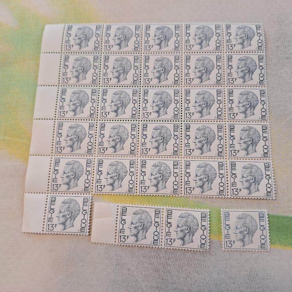 29 Koning Boudewijnzegels 13 F, Ophalen of Verzenden, Postfris