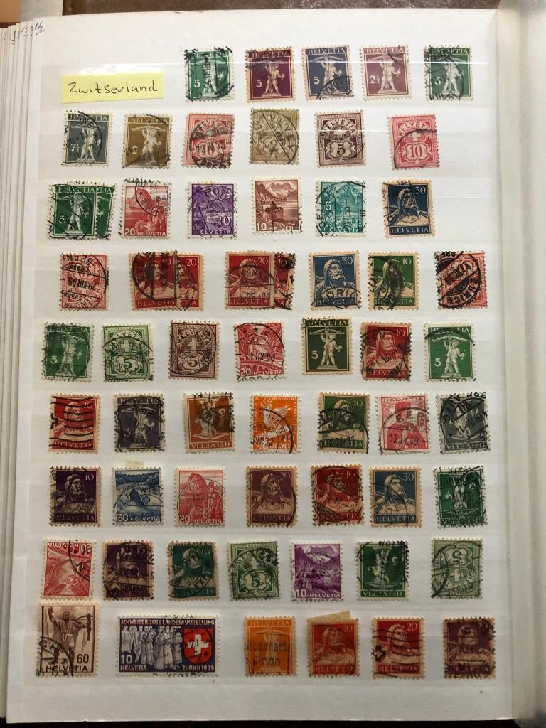 Postzegels Zwitserland, Ophalen of Verzenden, Gestempeld