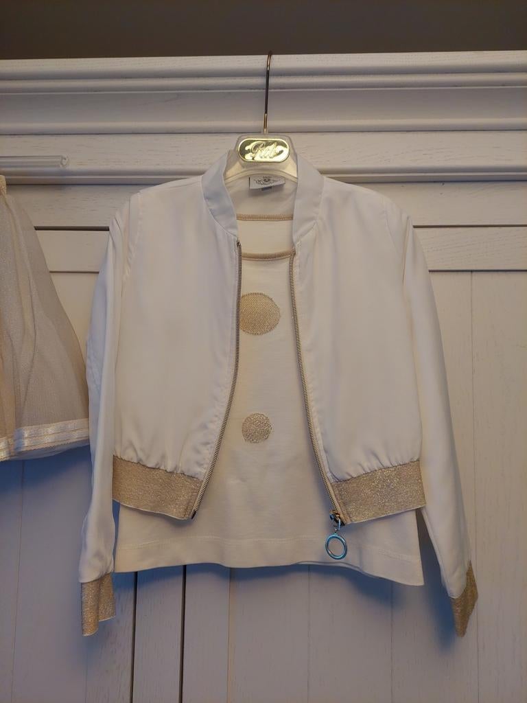 Communiekleding maat 122, Ensemble, Comme neuf, Enlèvement, Diamante Blu en Rtb