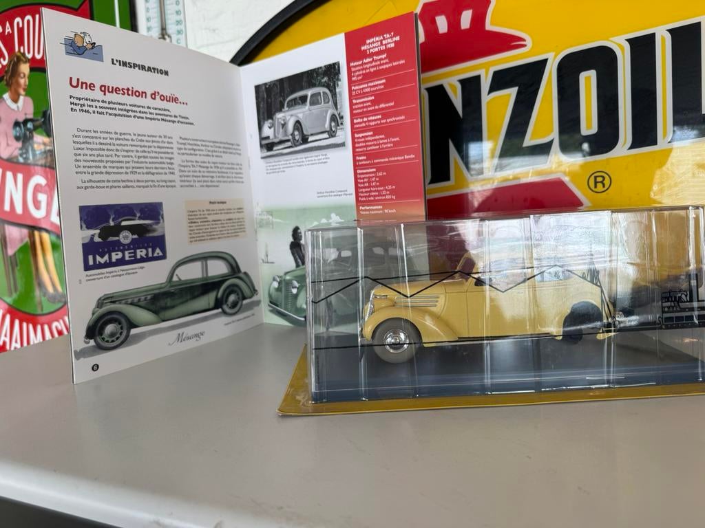 Carte Tintin 1:24 Imperia Mesange, Enlèvement ou Envoi, Tintin, Comme neuf, Statue ou Figurine