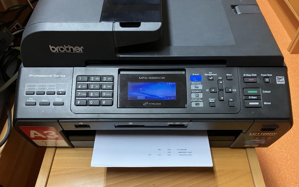 IMPRIMANTE BROTHER MFC-5895CW, Wi-Fi intégré, Copier, Imprimante, Enlèvement