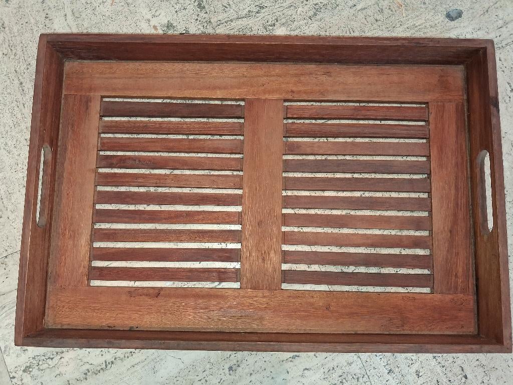 Plateau de service, Maison & Meubles, Enlèvement, Comme neuf, Rectangulaire, Bois