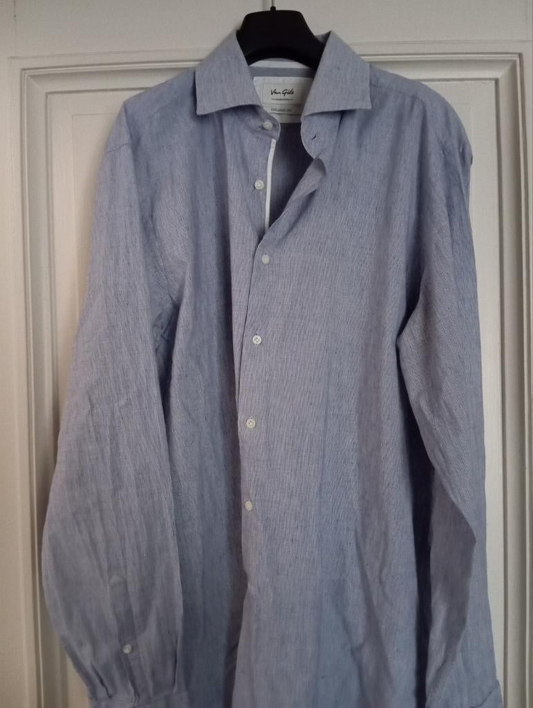 Van Gils - chemise bleu clair en coton fin, taille : L, Vêtements | Hommes, Enlèvement ou Envoi, Comme neuf