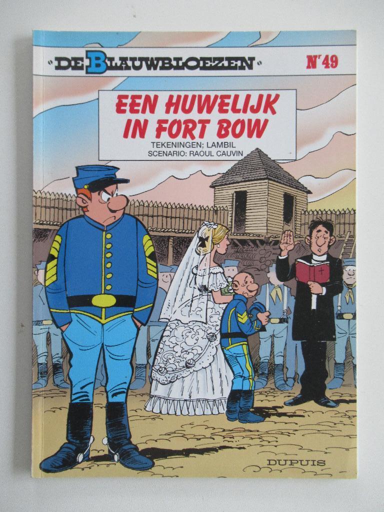 de blauwbloezen...nr.49...een huwelijke in fort bow......1st, Ophalen of Verzenden, Gelezen
