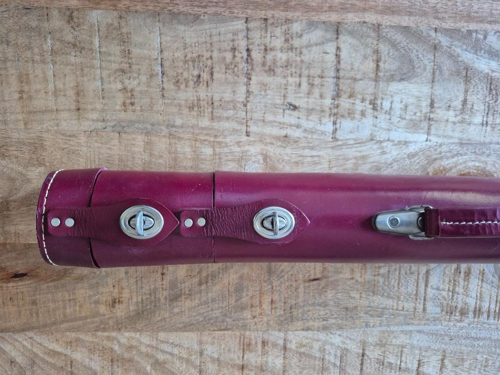 Lederen biljartkoker, Ophalen, Zo goed als nieuw, Keu of Ballen