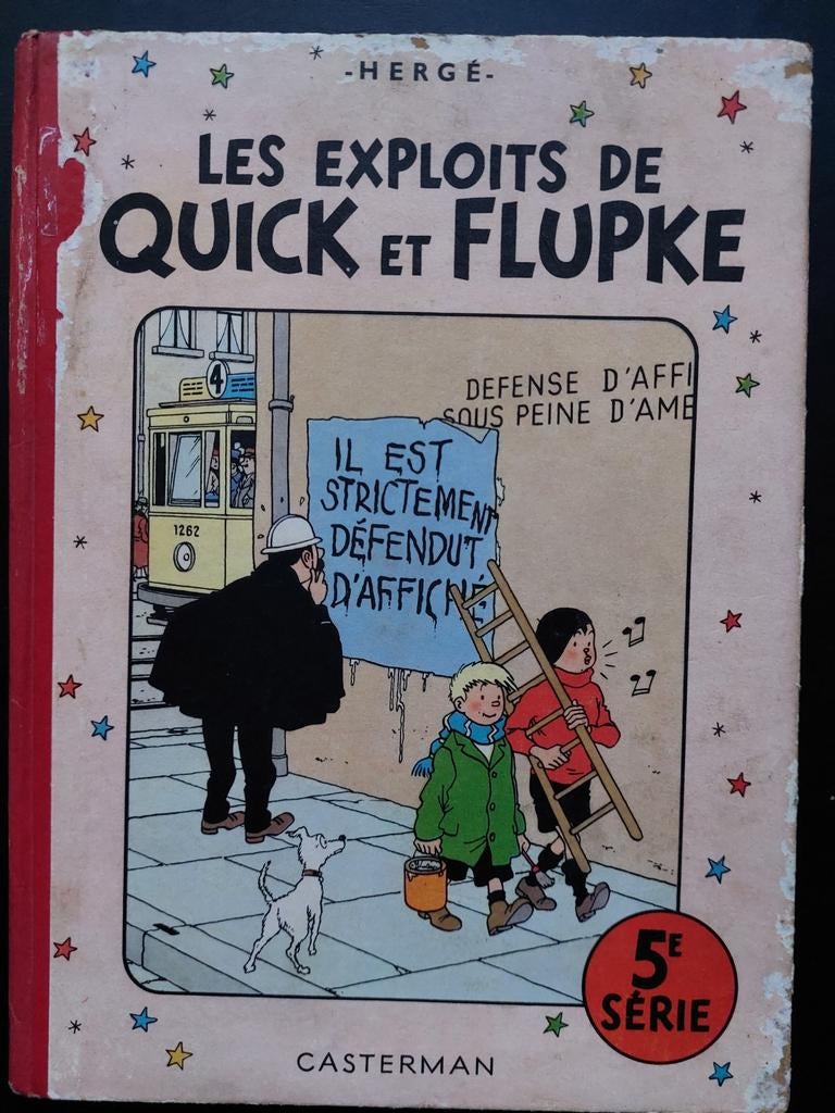 TINTIN HERGÉ Quick et Flupke 5e série 1954, Livres, BD, Enlèvement ou Envoi