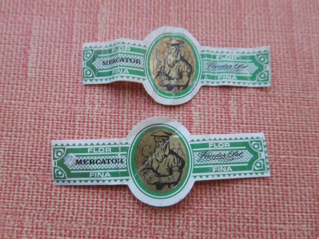 2 Bagues de fabricant Vander Elst Mercator, Enlèvement ou Envoi, Utilisé, Bagues de cigare