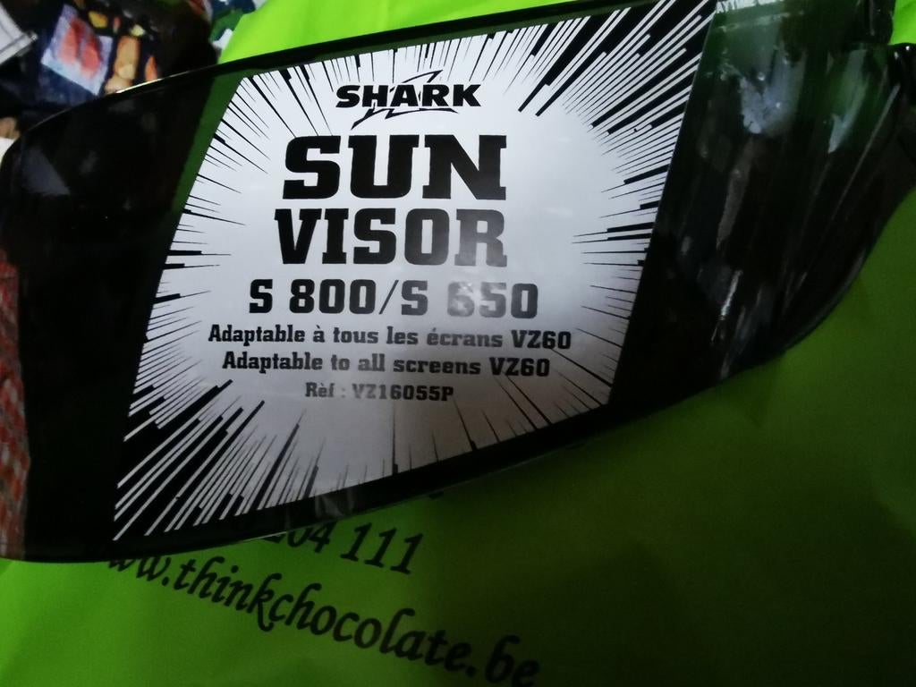 Casque pare-soleil Shark S 800/S 650, neuf, Enlèvement ou Envoi, Neuf, avec ticket, S, Shark