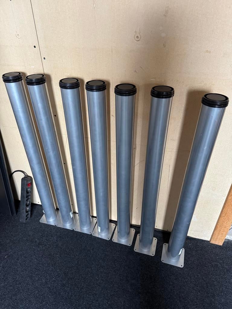7 losse poten van aluminium, Ophalen, Tafelpoot, Gebruikt, 50 tot 100 cm
